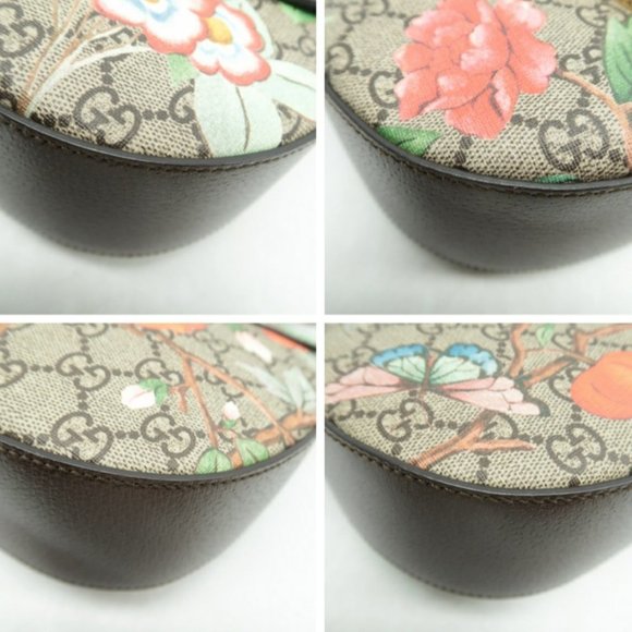 100% Authentic Gucci Padlock Brown & Multicolor Canvas Shoulder Bag - Picture 4 of 12